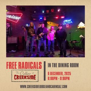 Free Radicals in the dining room at Creekside