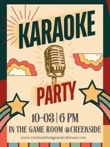 Karaoke in the Game Room at Creekside